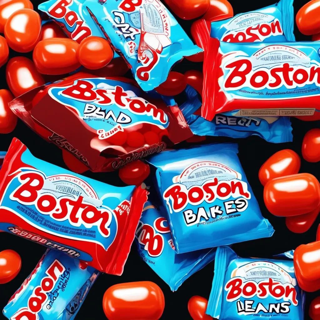 Boston Baked Beans Candy served in a party snack bowl with other treats.