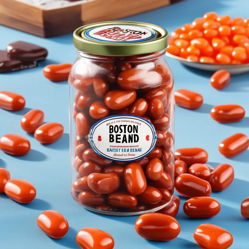 A close-up of Boston Baked Beans Candy in a bowl.