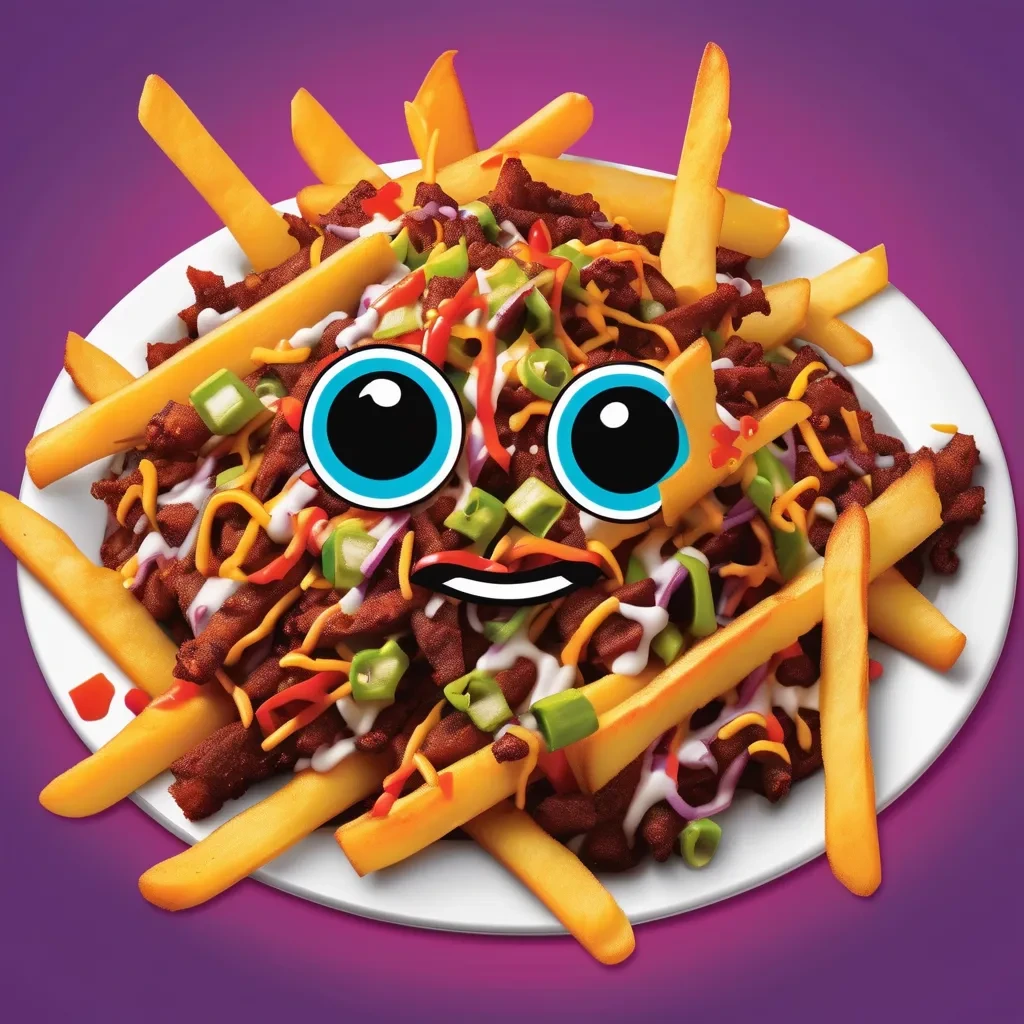 Voodoo Fries on a rustic table with Cajun spices sprinkled on top.